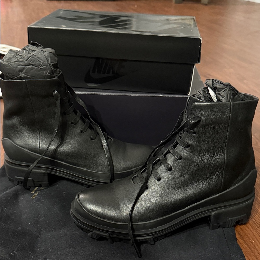 Brand New Rag & Bone Lace Up Genuine Leather Combat Boots